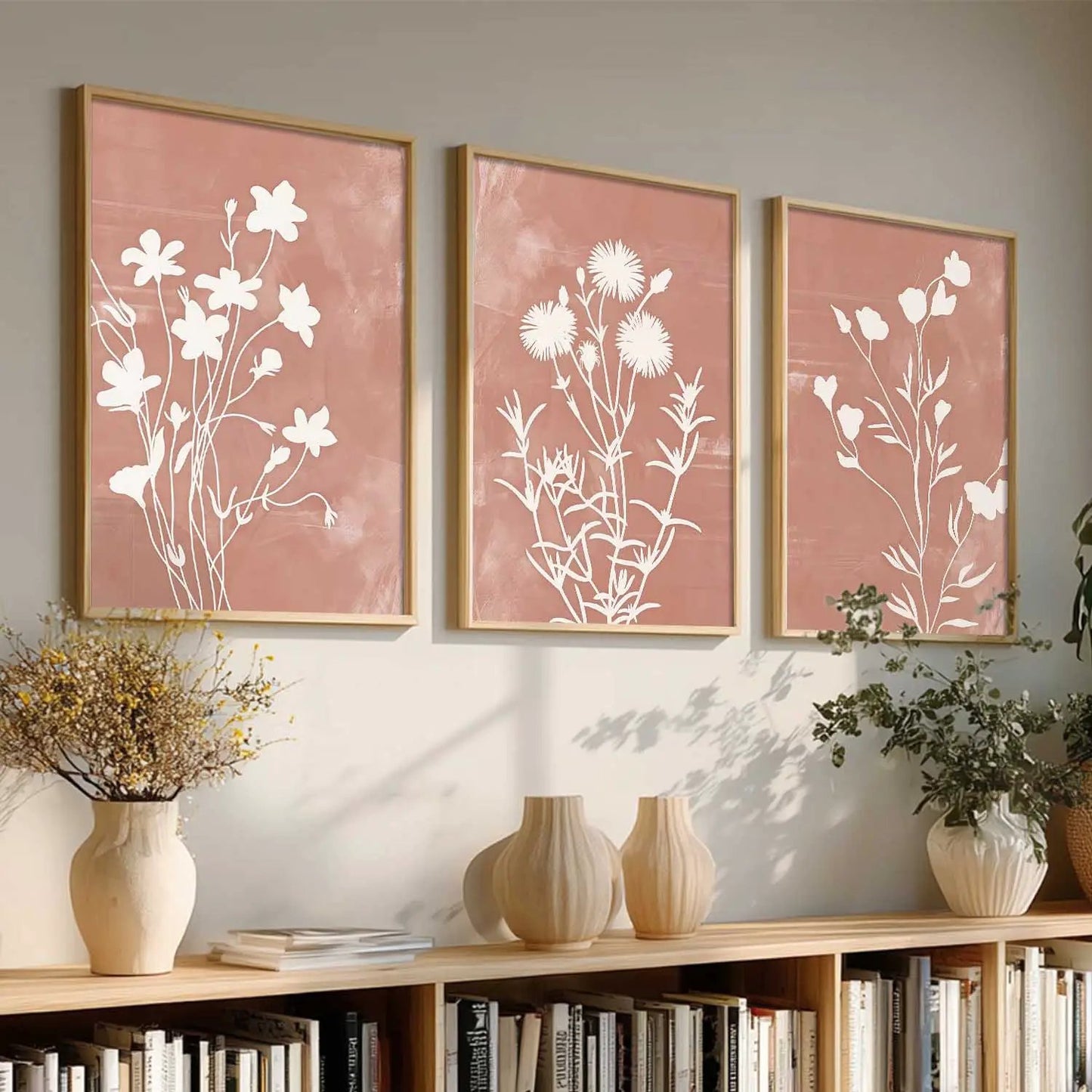 Botanical Framed Wall Art Prints | Set of 3 | Home Decor