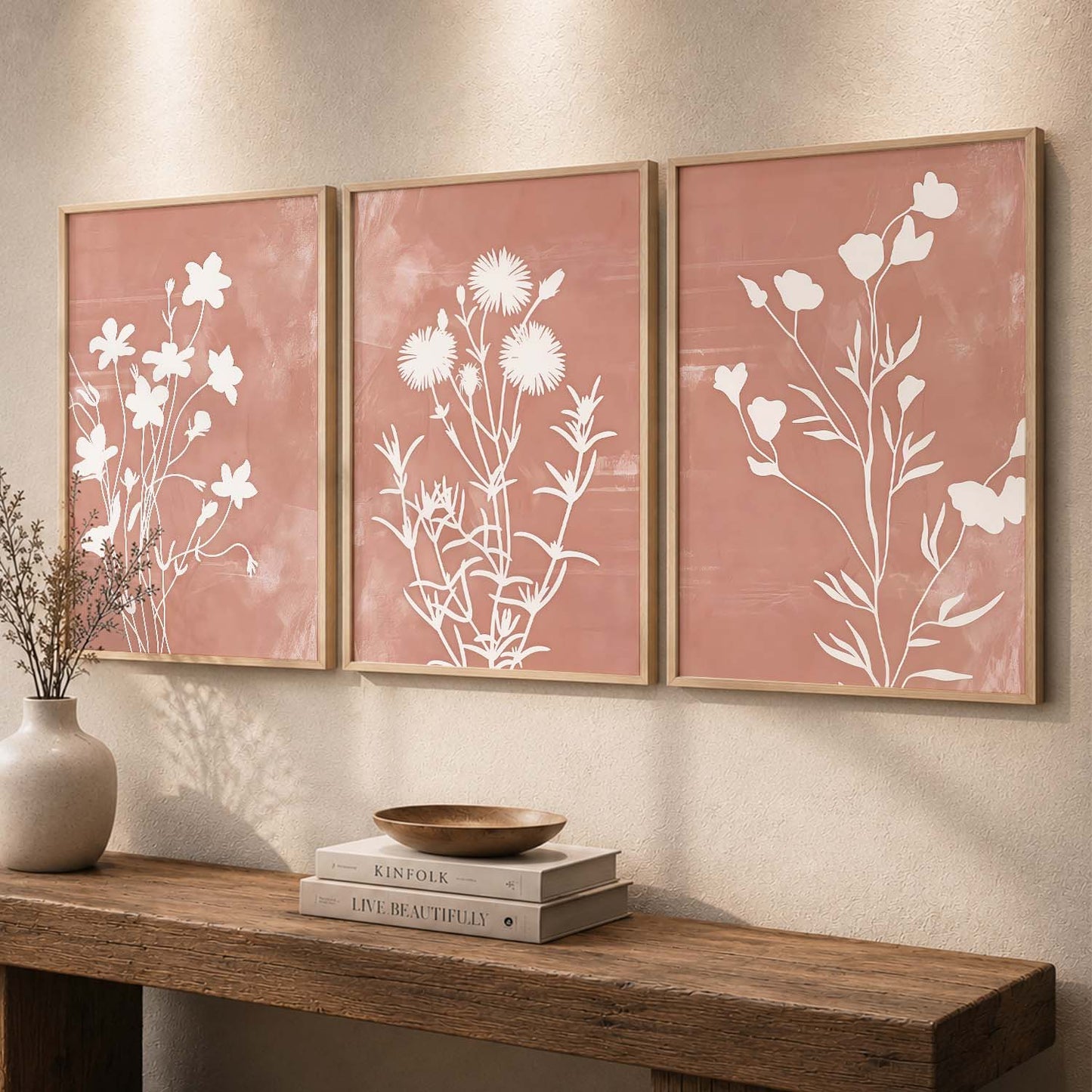 Botanical Framed Wall Art Prints | Set of 3 | Home Decor