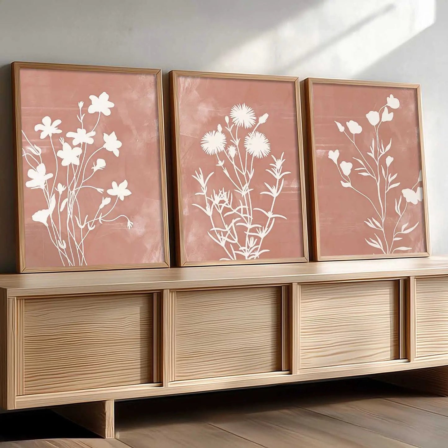 Botanical Framed Wall Art Prints | Set of 3 | Home Decor