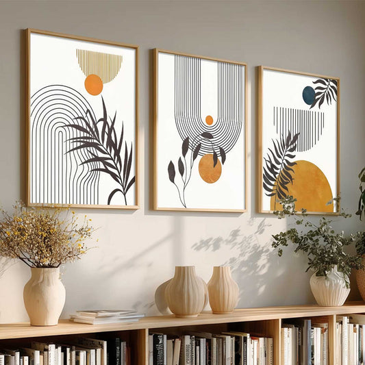 Boho Wall Art Paintings for Living Room Bedroom