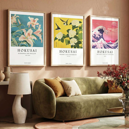 Aesthetic Japan Nature  Wall Art Paintings for Living Room Bedroom