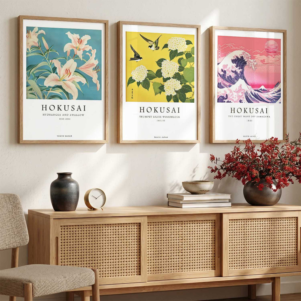 Aesthetic Japan Nature  Wall Art Paintings for Living Room Bedroom