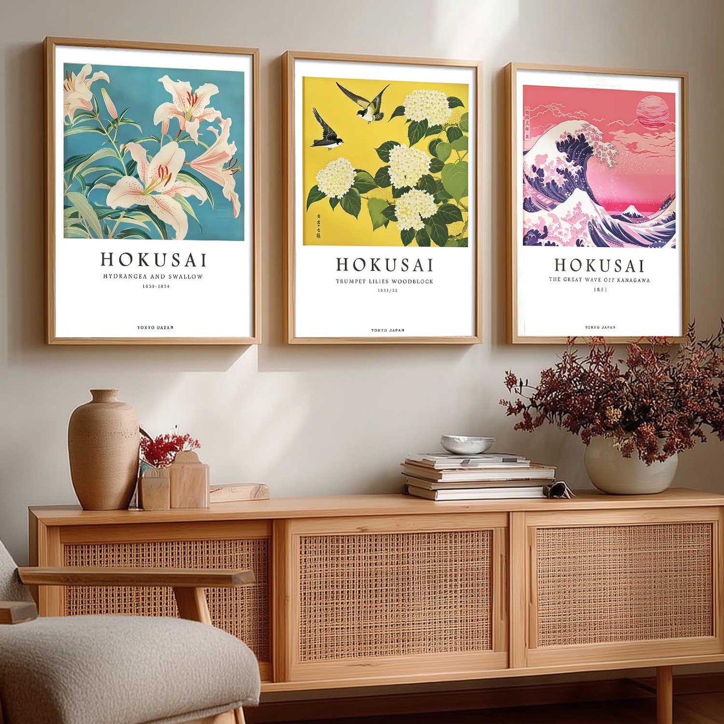 Aesthetic Japan Nature  Wall Art Paintings for Living Room Bedroom
