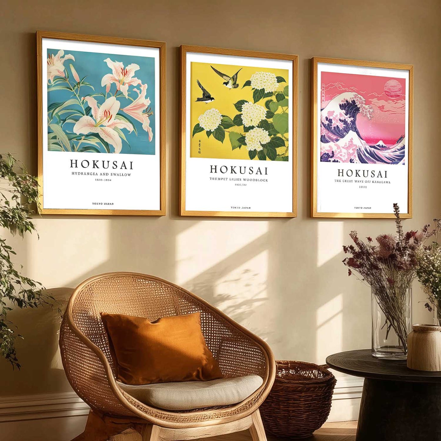 Aesthetic Japan Nature  Wall Art Paintings for Living Room Bedroom