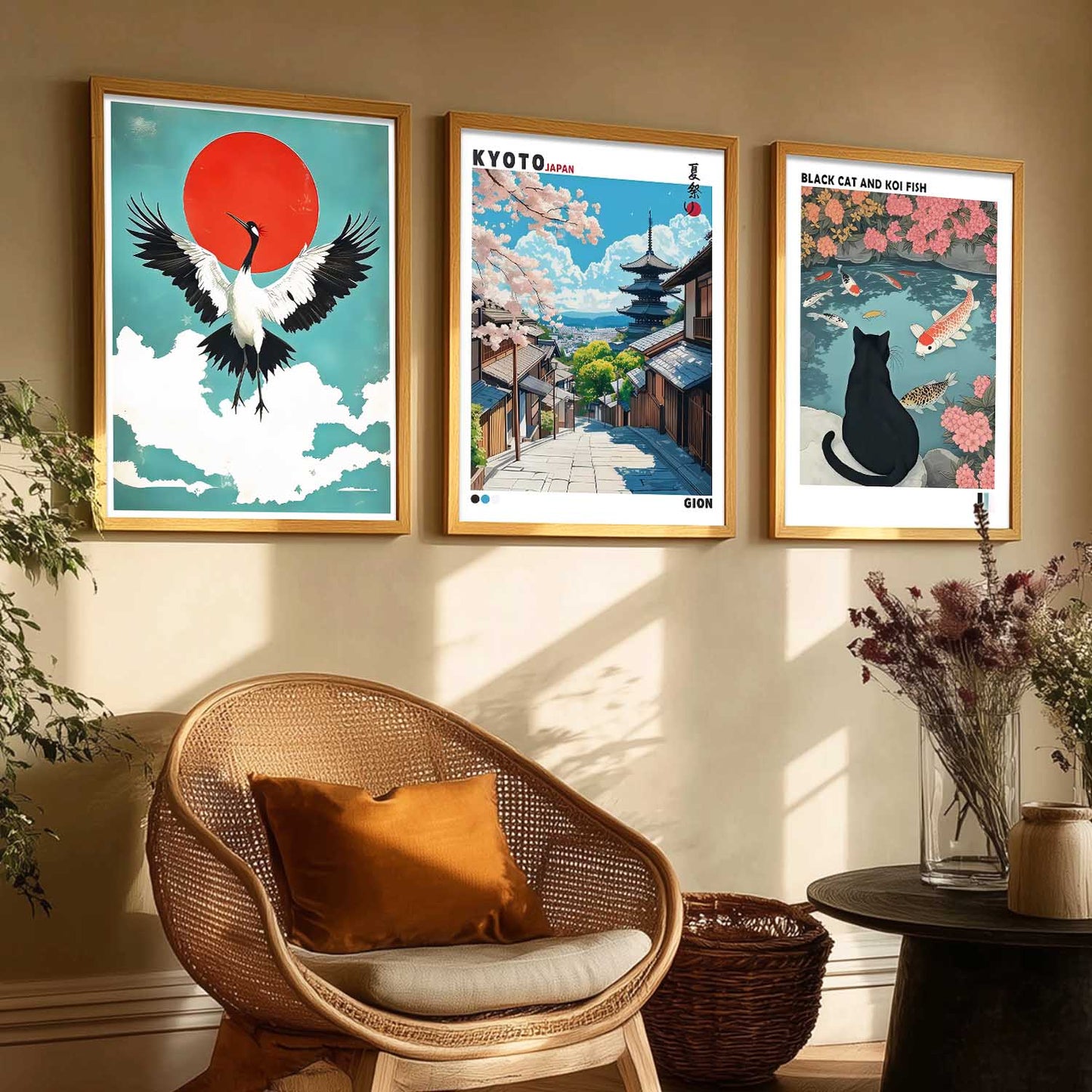 Japanese Nature Wall Art Paintings for Living Room Bedroom