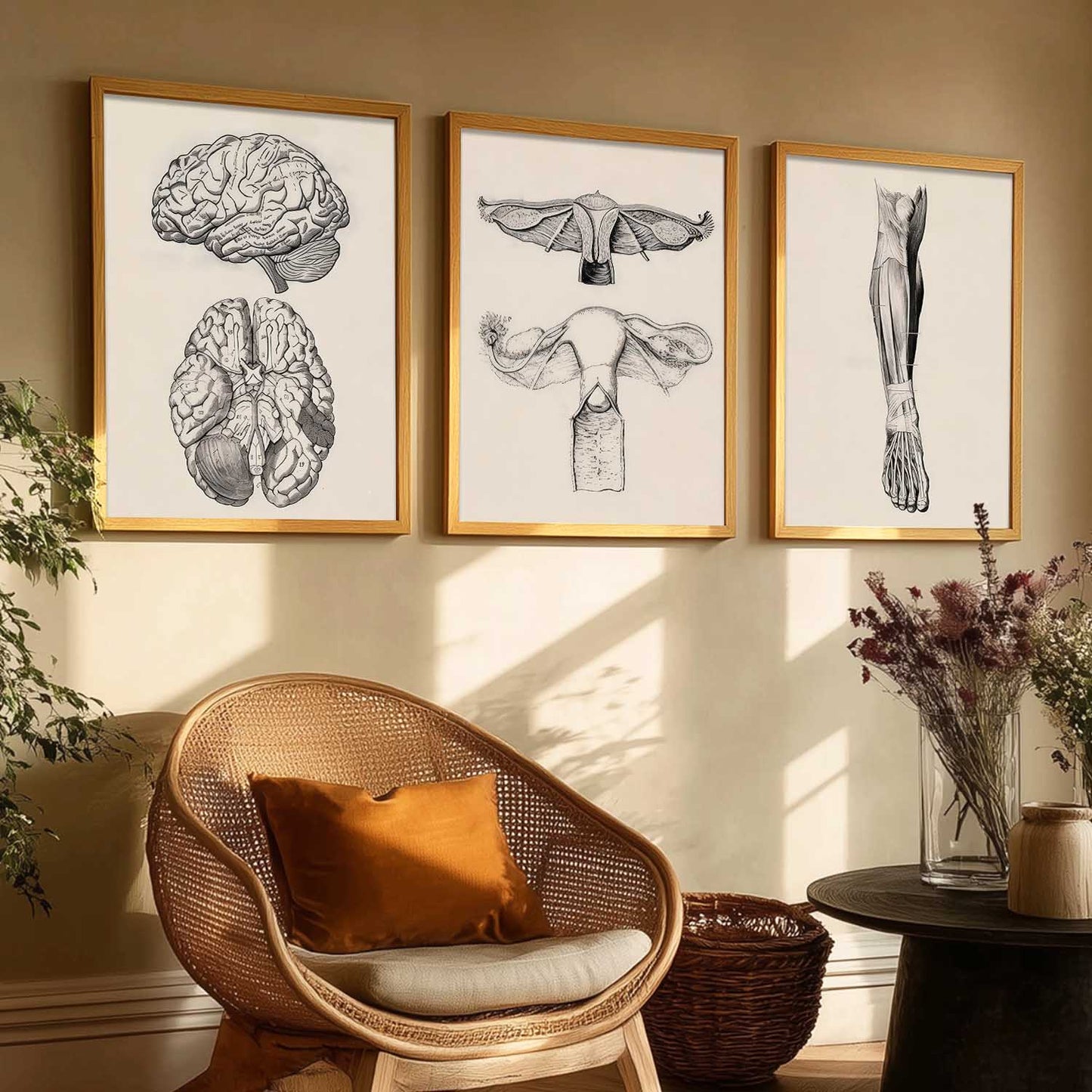 Human Anatomy Wall Art Paintings for Office Clinic
