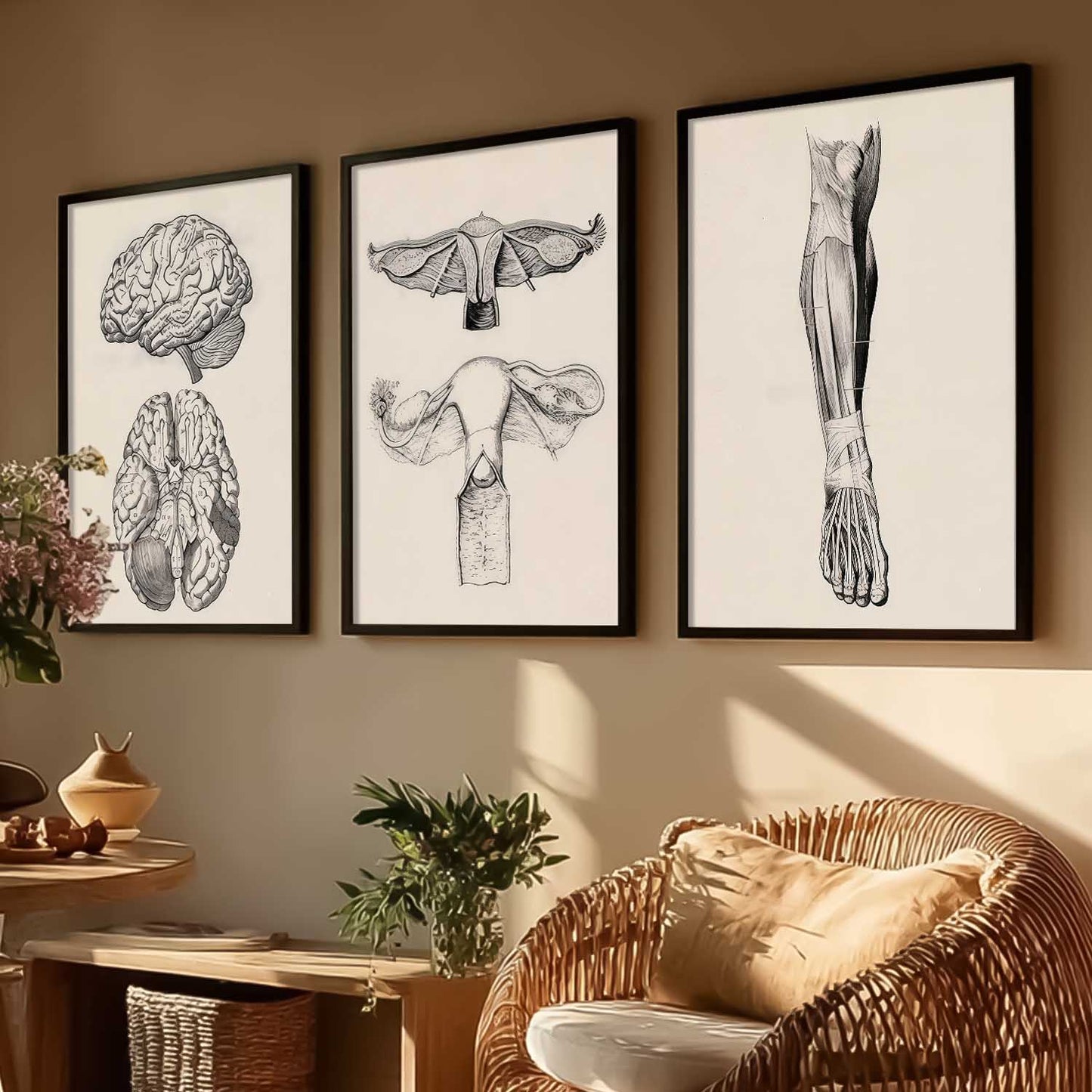 Human Anatomy Wall Art Paintings for Office Clinic