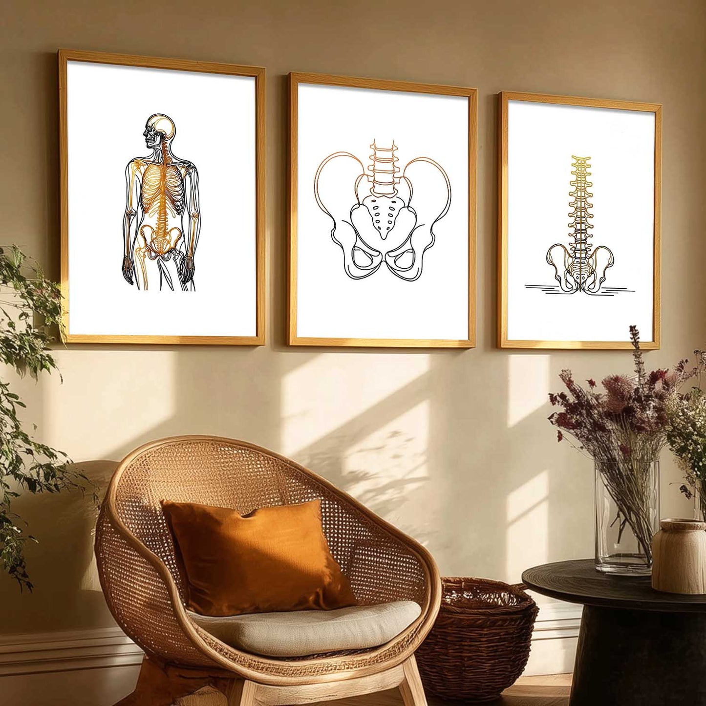 Human Anatomy Wall Art Paintings for Office Clinic