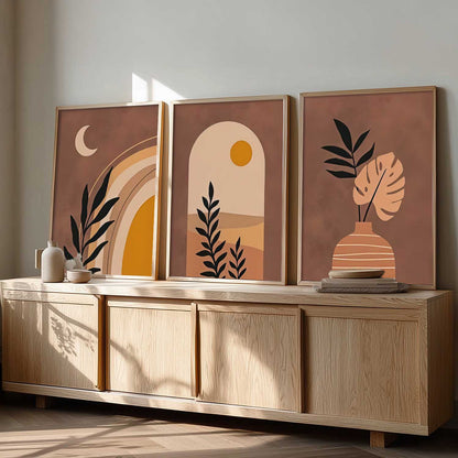 Boho Wall Art Paintings for Living Room Bedroom