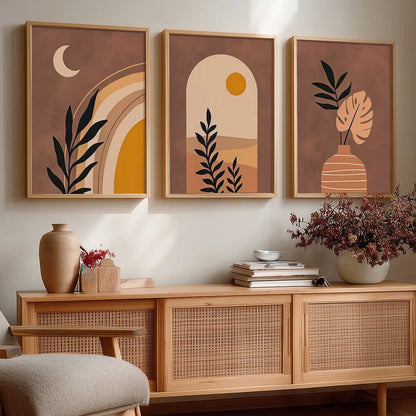 Boho Wall Art Paintings for Living Room Bedroom