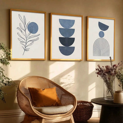 Boho Framed Wall Art Prints | Set of 3 | Home Decor