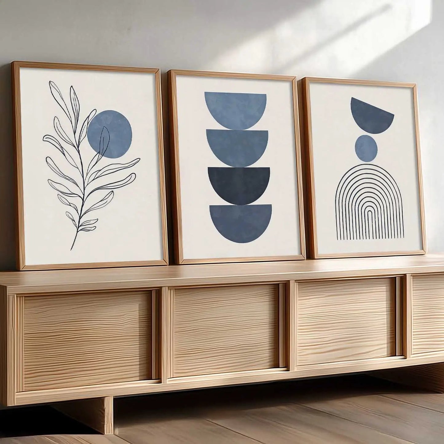 Boho Framed Wall Art Prints | Set of 3 | Home Decor
