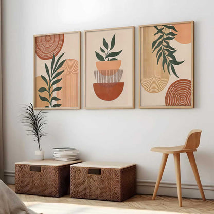 Boho Wall Art Paintings for Living Room Bedroom