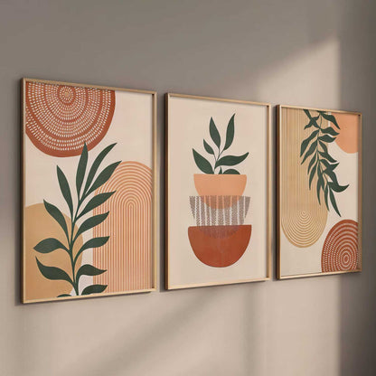 Boho Wall Art Paintings for Living Room Bedroom