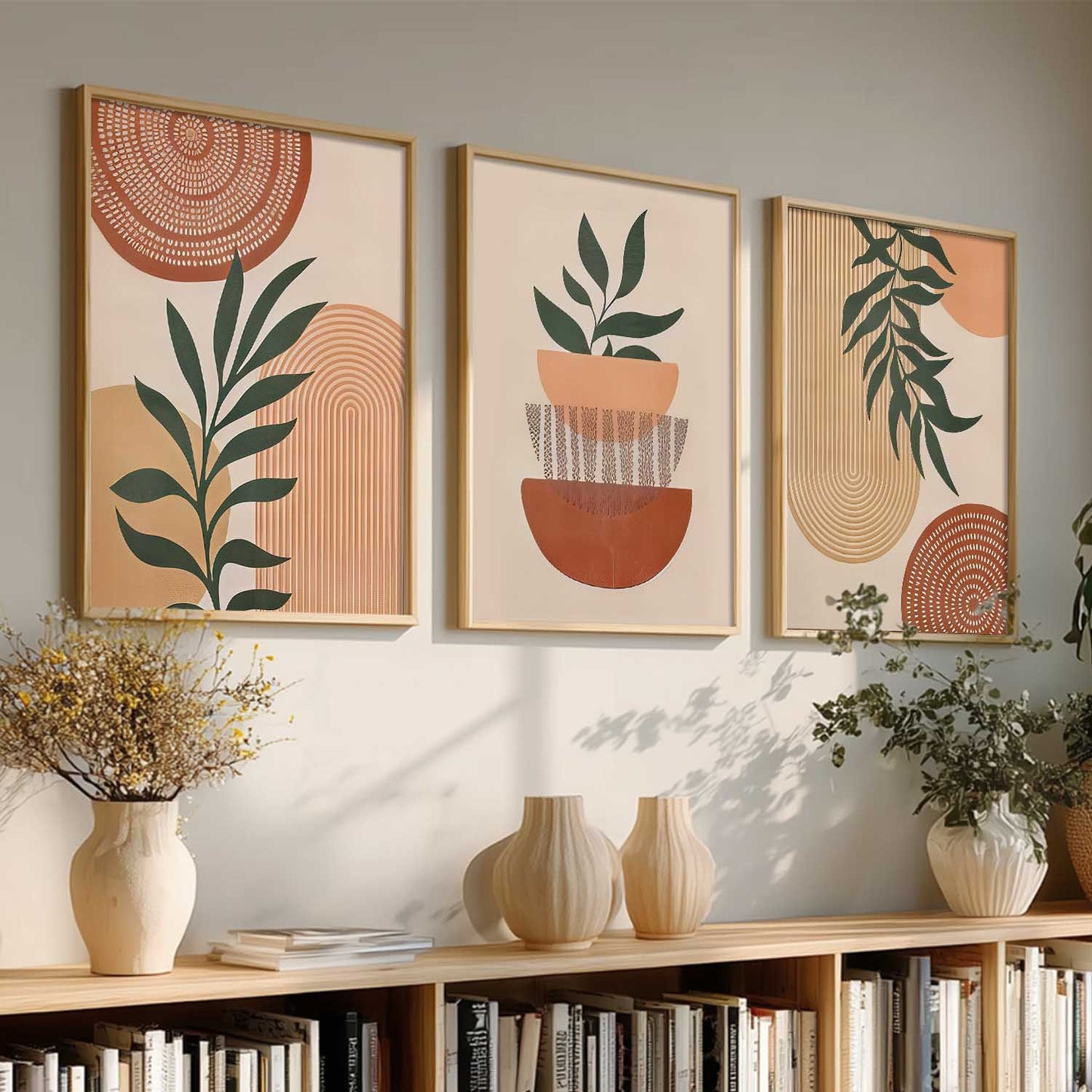 Boho Wall Art Paintings for Living Room Bedroom