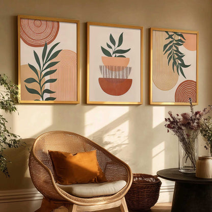 Boho Wall Art Paintings for Living Room Bedroom