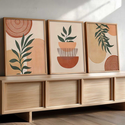 Boho Wall Art Paintings for Living Room Bedroom