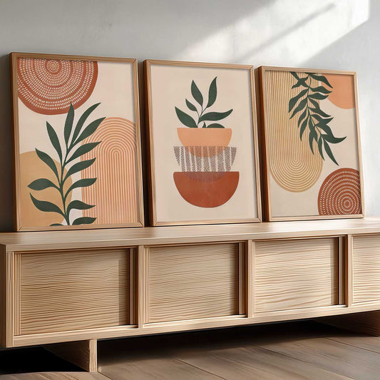 Boho Wall Art Paintings for Living Room Bedroom