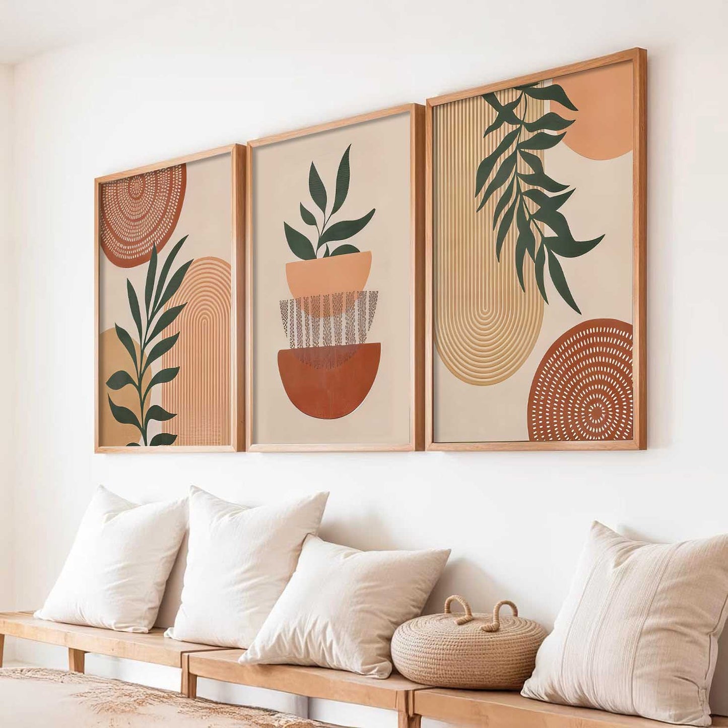 Boho Wall Art Paintings for Living Room Bedroom