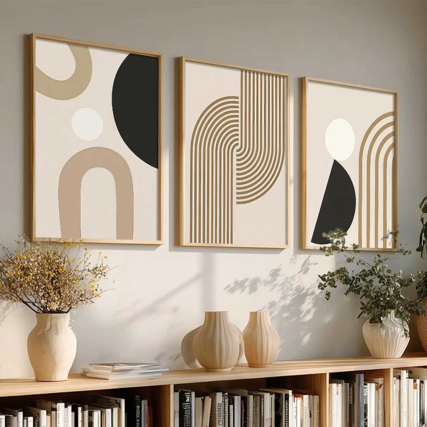 Boho Framed Wall Art Prints | Set of 3 | Home Decor