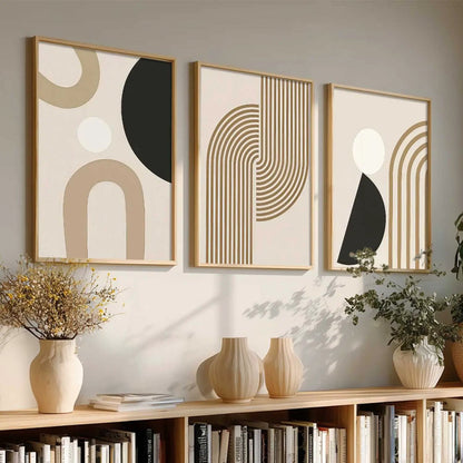 Boho Framed Wall Art Prints | Set of 3 | Home Decor