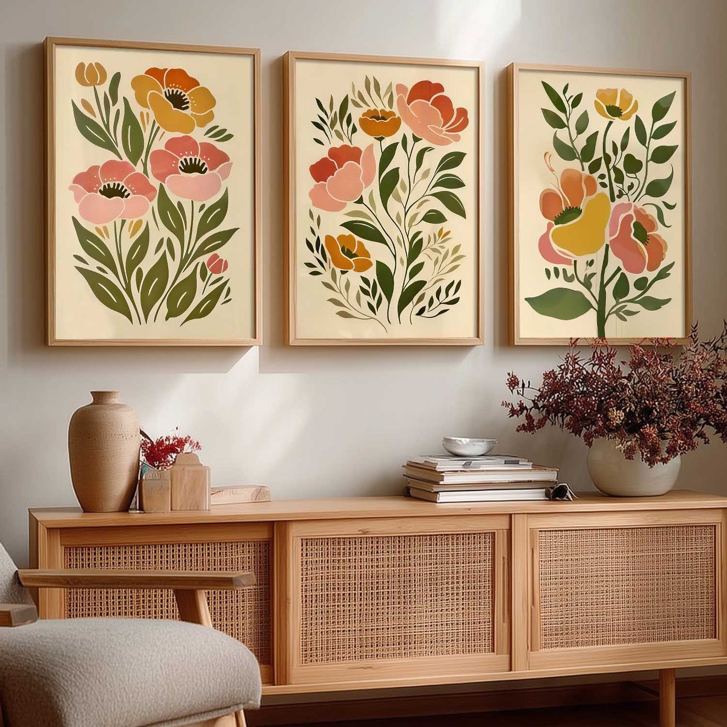 Botanical Wall Art Paintings for Living Room Bedroom