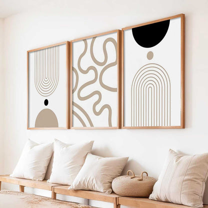 Boho Wall Art Paintings for Living Room Bedroom