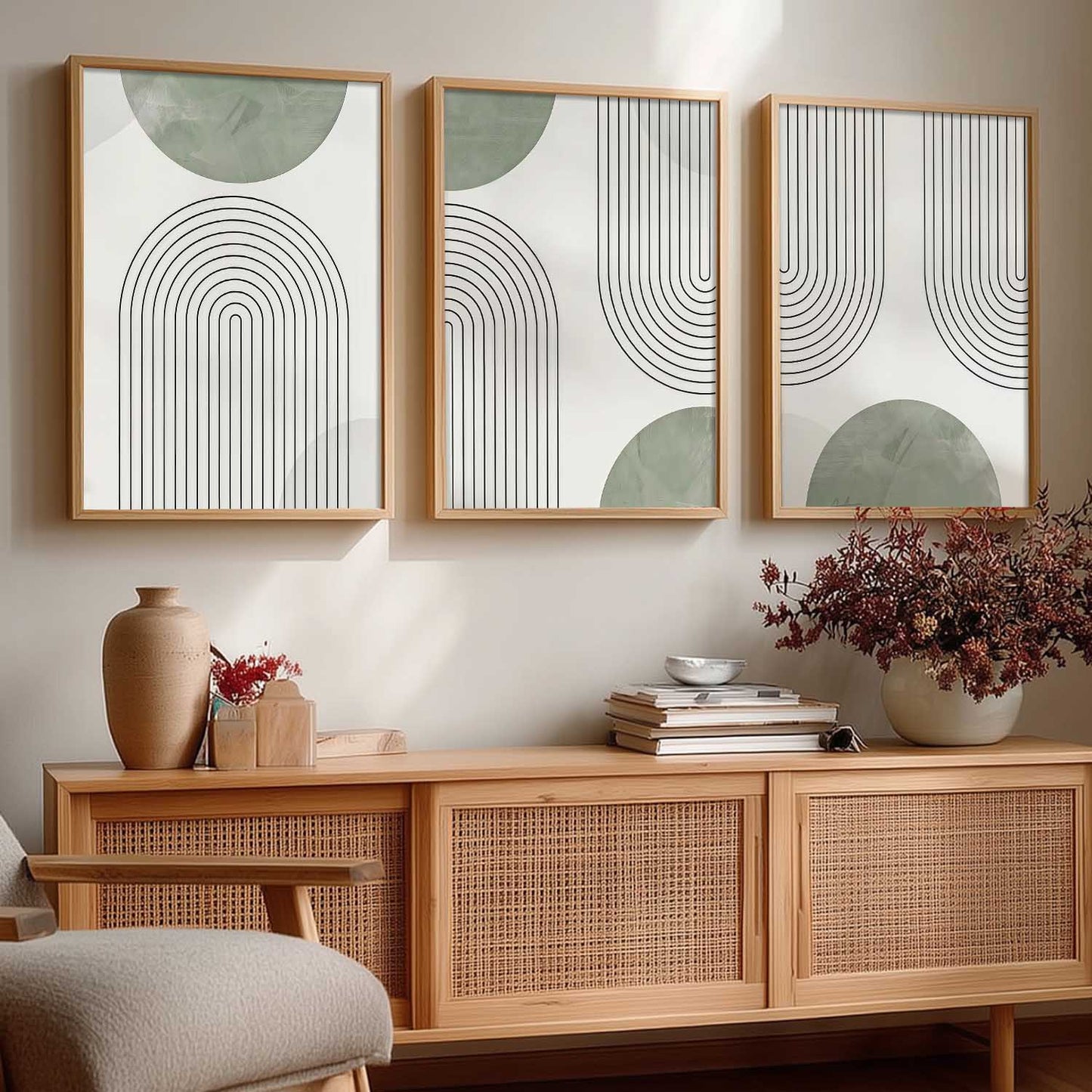 Boho Wall Art Paintings for Living Room Bedroom