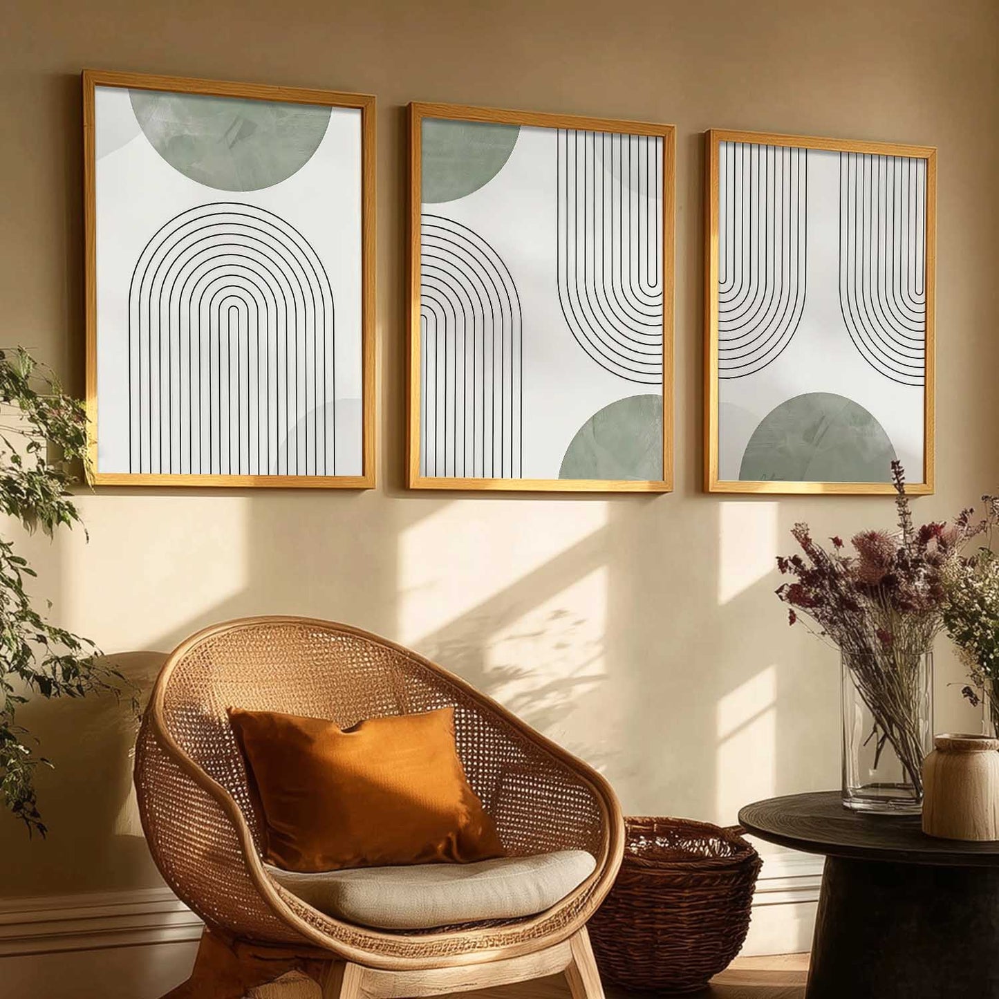 Boho Wall Art Paintings for Living Room Bedroom