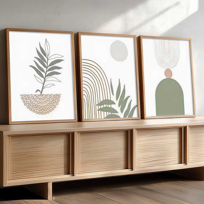 Boho Wall Art Paintings for Living Room Bedroom