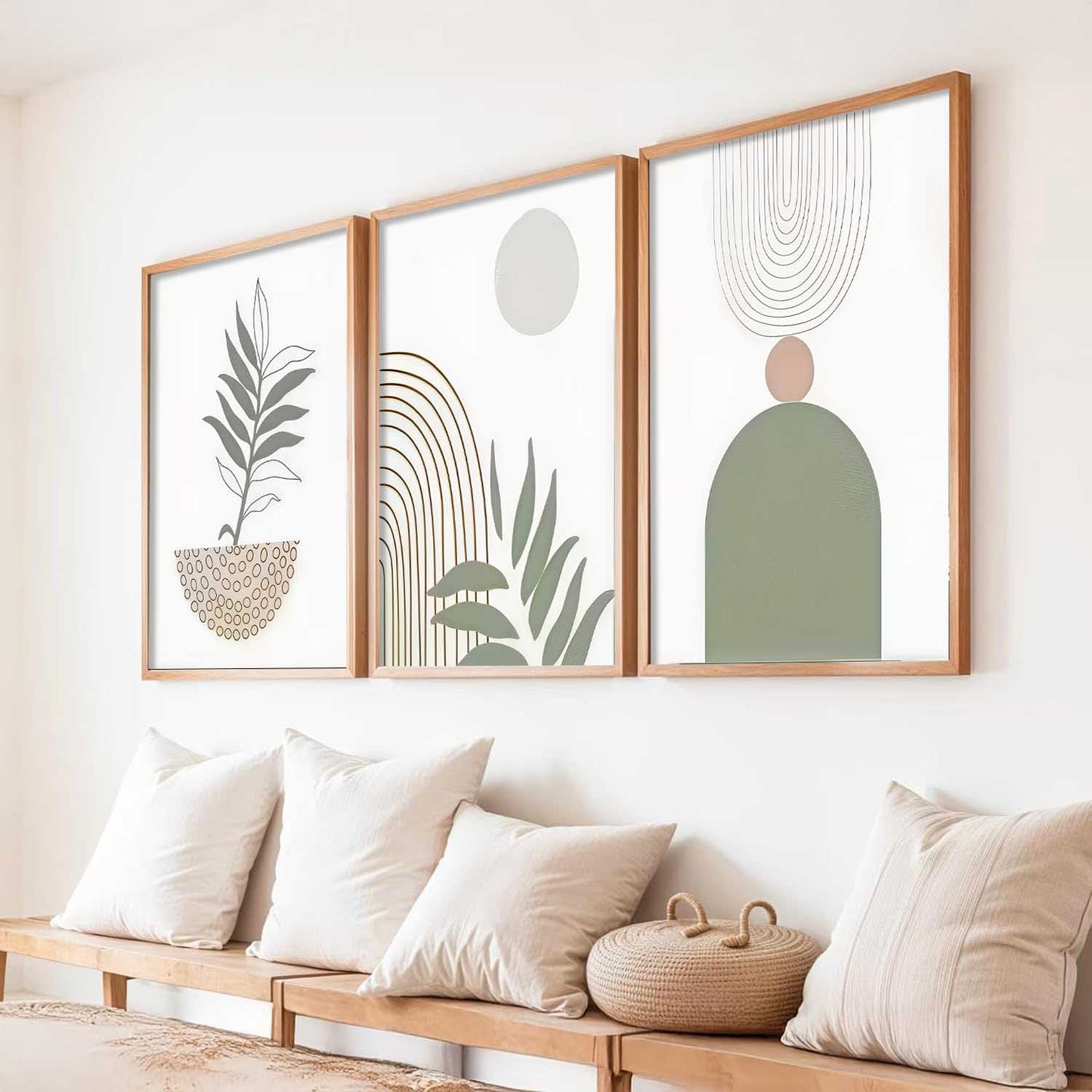 Boho Wall Art Paintings for Living Room Bedroom