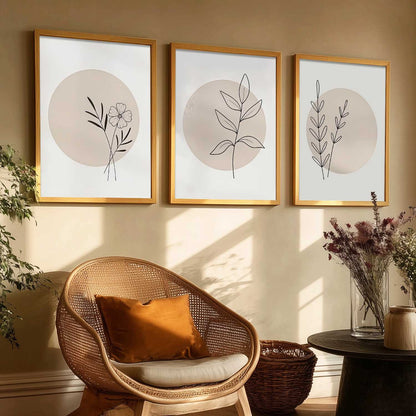 Boho Wall Art Paintings for Living Room Bedroom