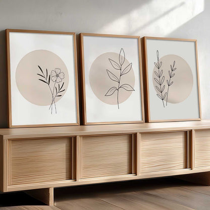 Boho Wall Art Paintings for Living Room Bedroom