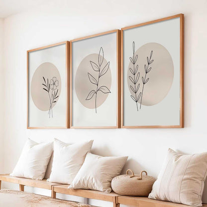 Boho Wall Art Paintings for Living Room Bedroom