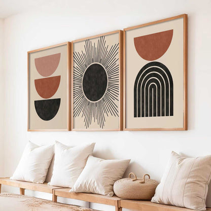 Boho Wall Art Paintings for Living Room Bedroom
