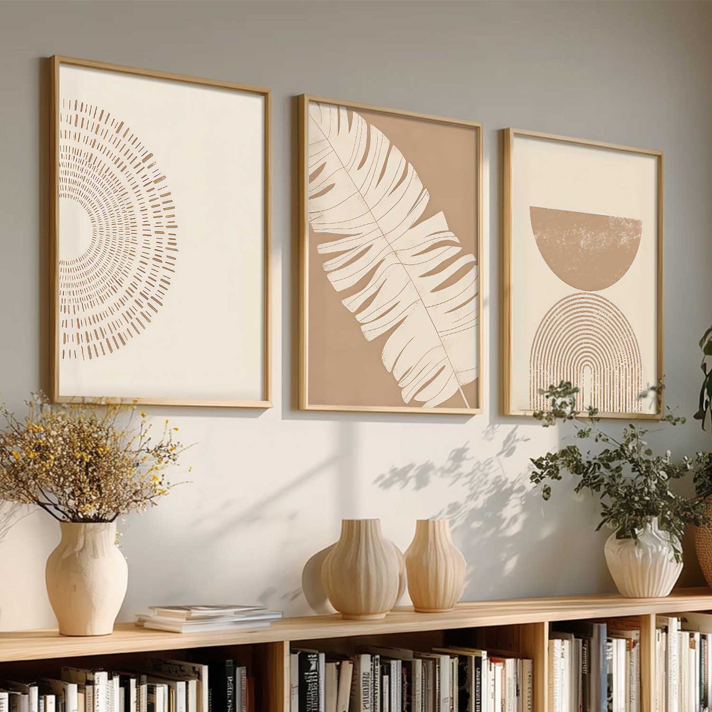 Boho Wall Art Paintings for Living Room Bedroom