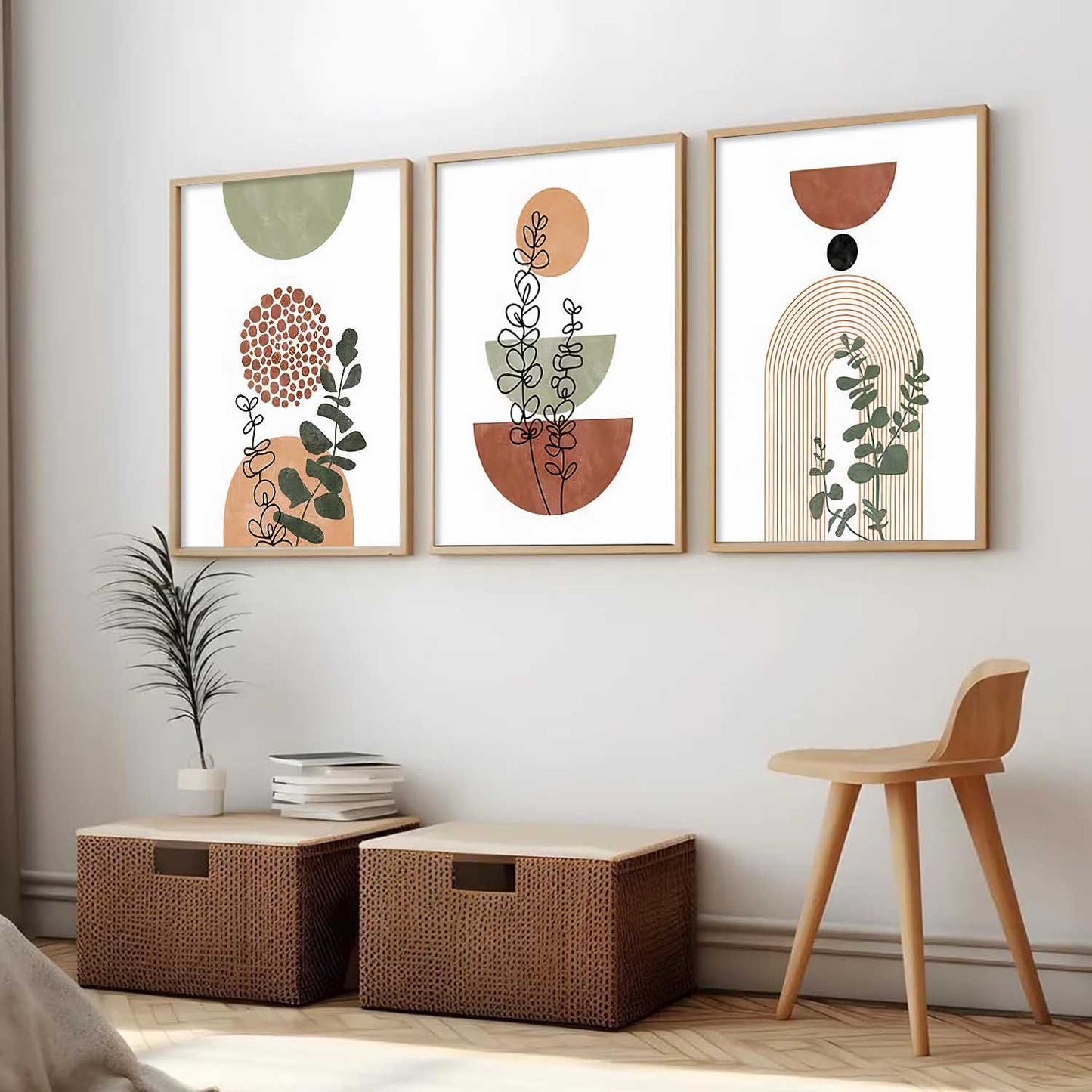 Boho Wall Art Paintings for Living Room Bedroom