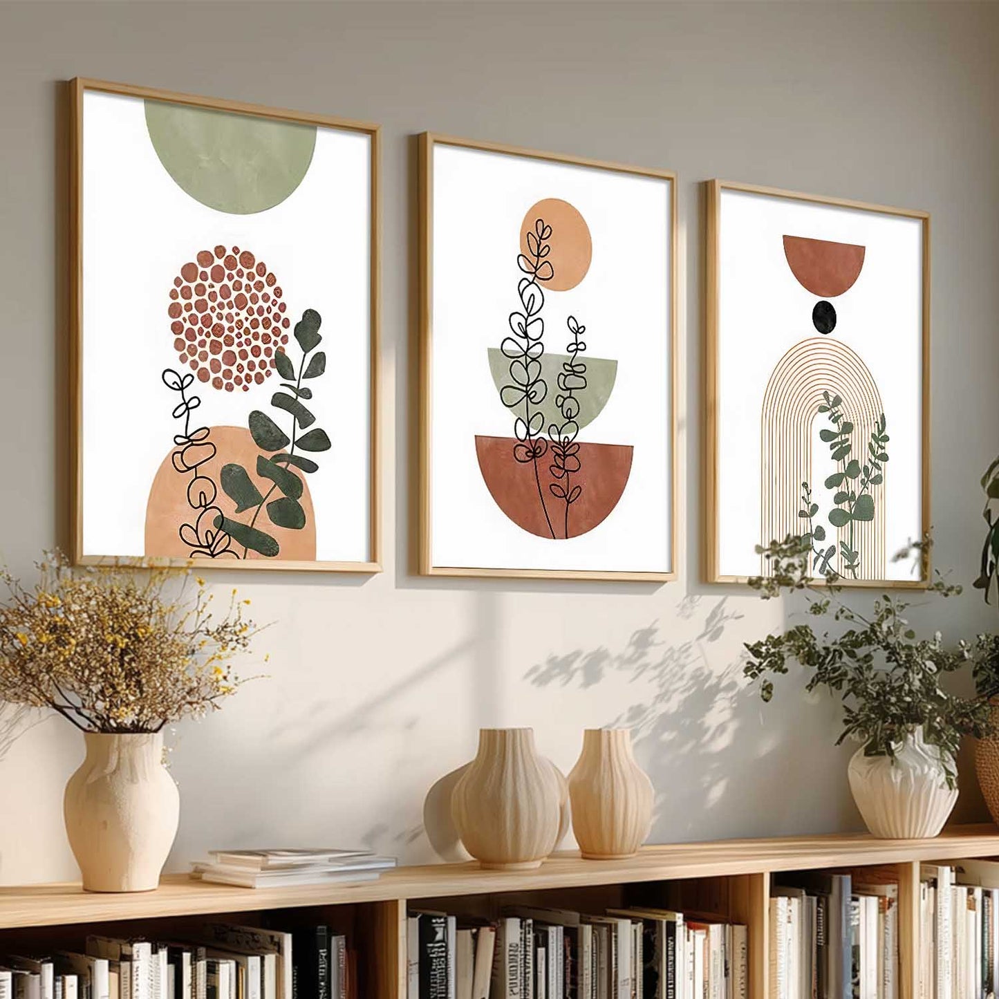 Boho Wall Art Paintings for Living Room Bedroom