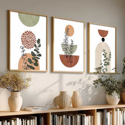 Boho Wall Art Paintings for Living Room Bedroom