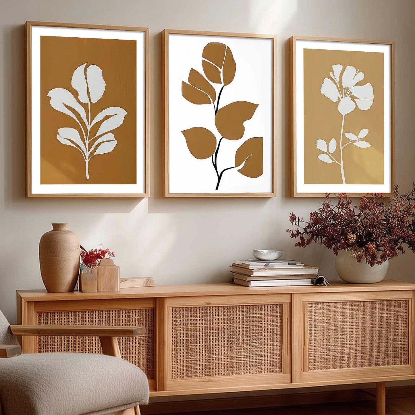 Boho Wall Art Paintings for Living Room Bedroom