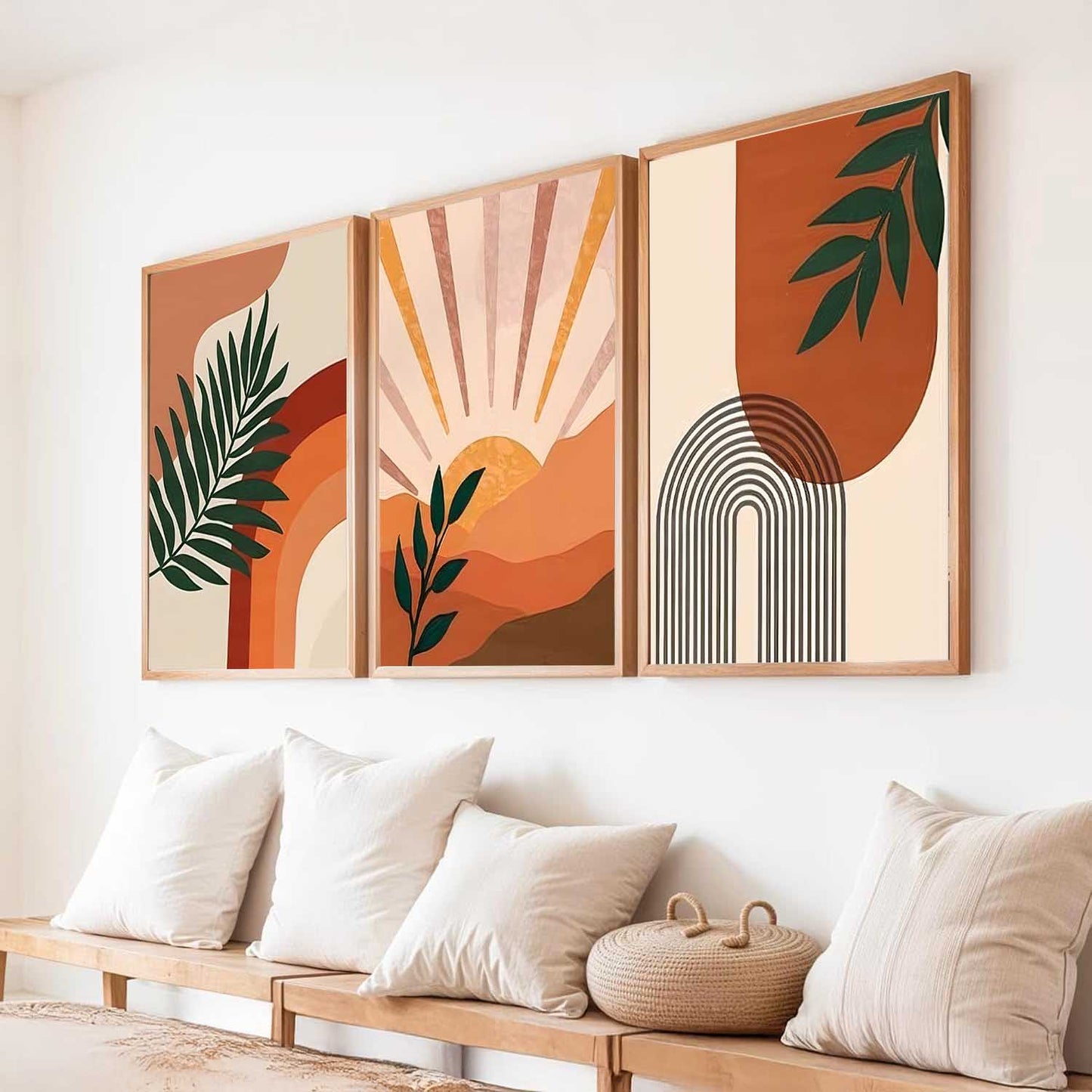 Boho Wall Art Paintings for Living Room Bedroom