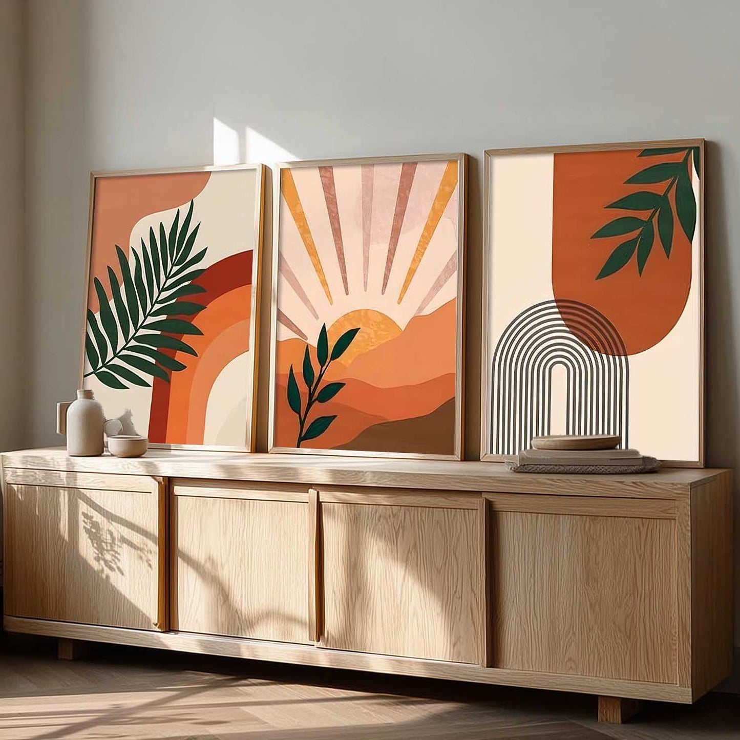 Boho Wall Art Paintings for Living Room Bedroom