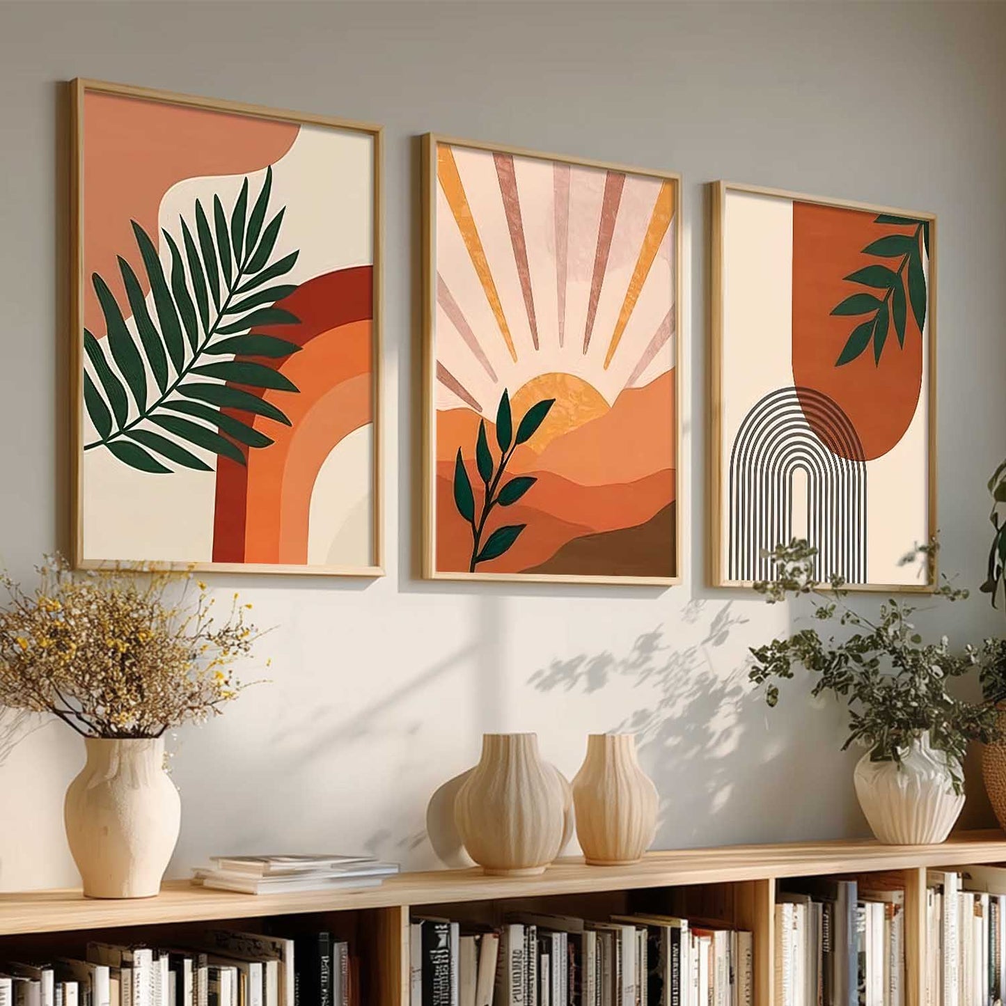 Boho Wall Art Paintings for Living Room Bedroom