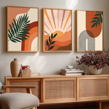 Boho Wall Art Paintings for Living Room Bedroom