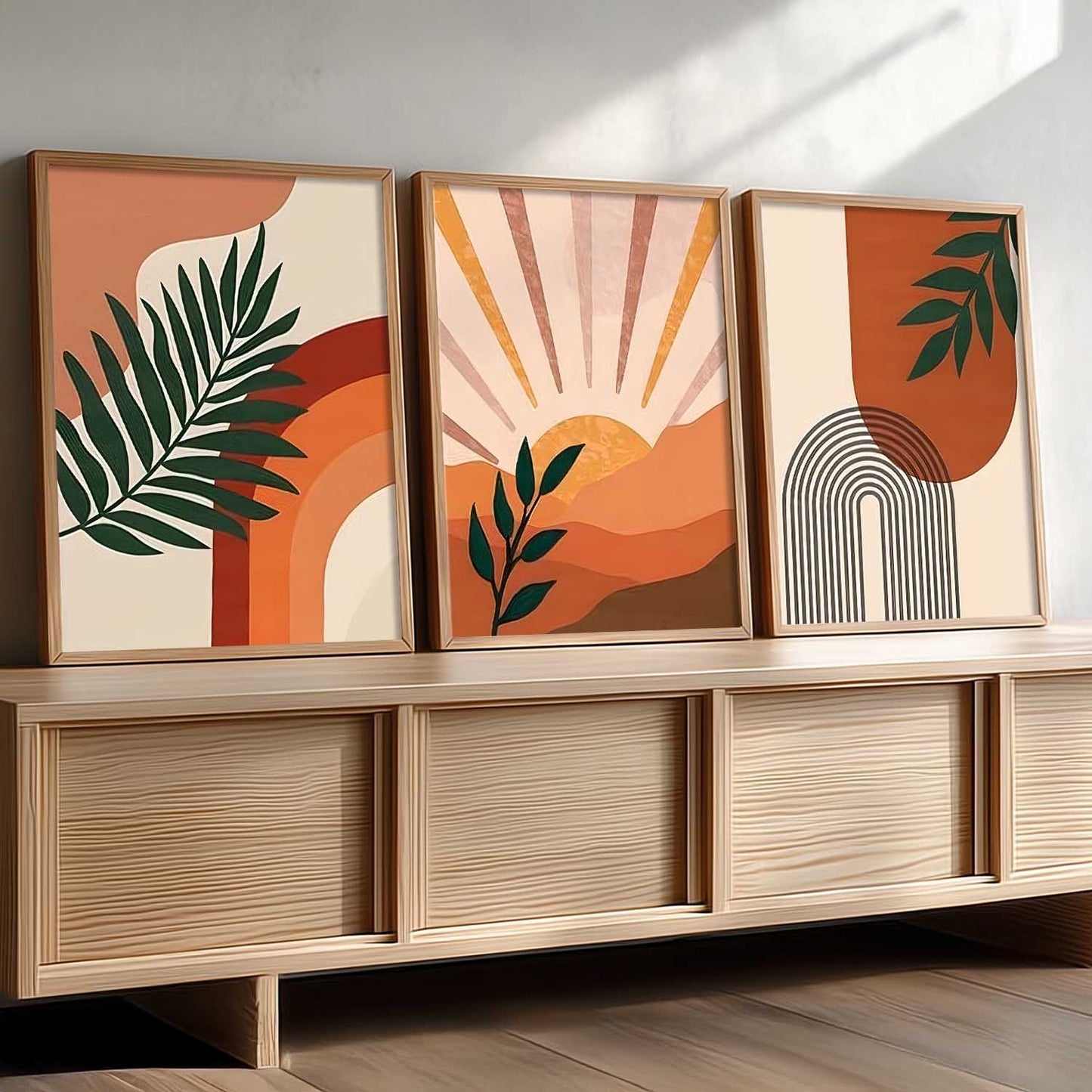 Boho Wall Art Paintings for Living Room Bedroom