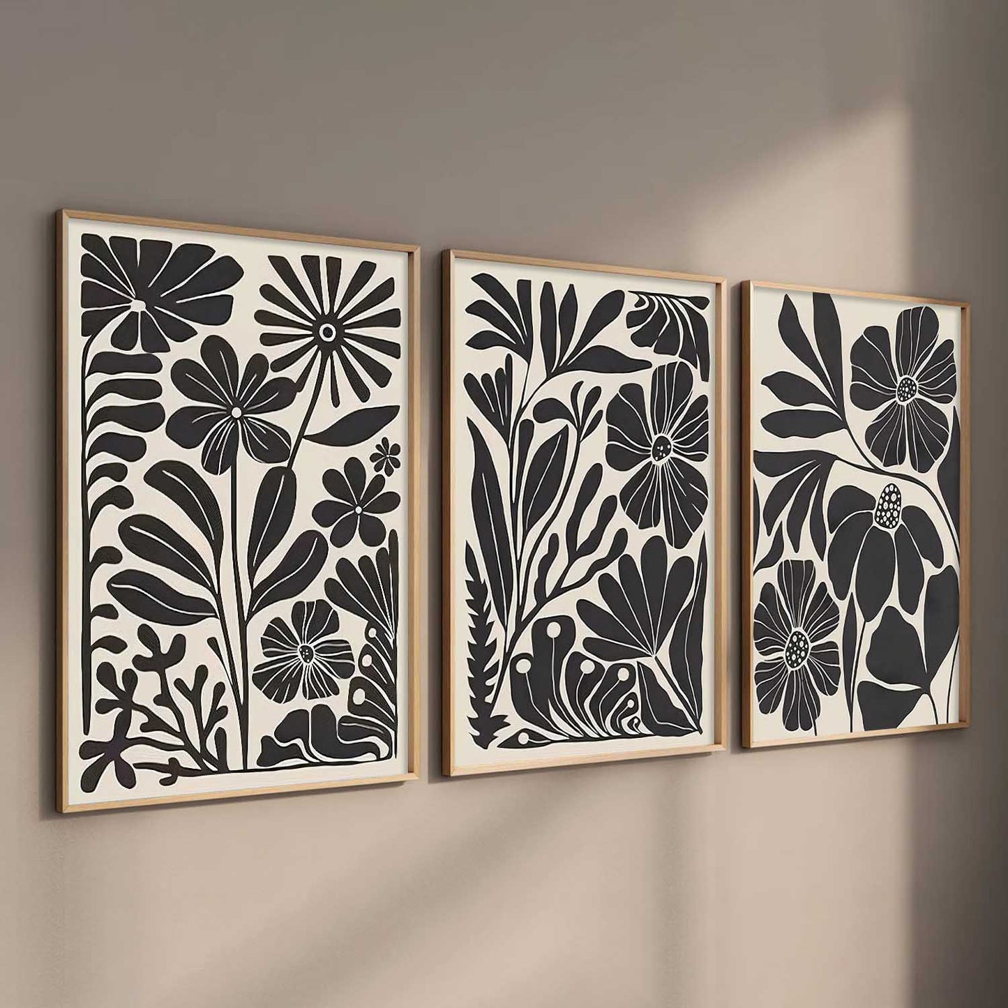 Abstract Botanical Wall Art Paintings for Living Room Bedroom