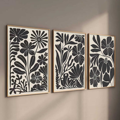 Abstract Botanical Wall Art Paintings for Living Room Bedroom