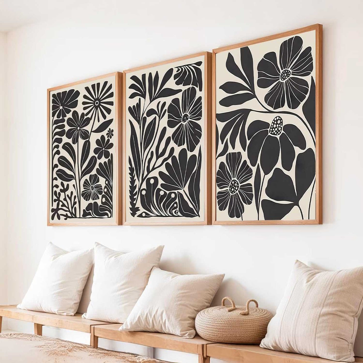 Abstract Botanical Wall Art Paintings for Living Room Bedroom