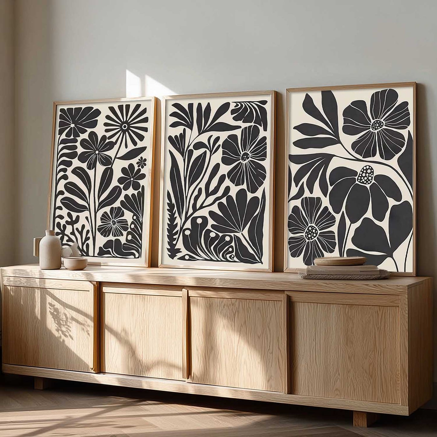 Abstract Botanical Wall Art Paintings for Living Room Bedroom