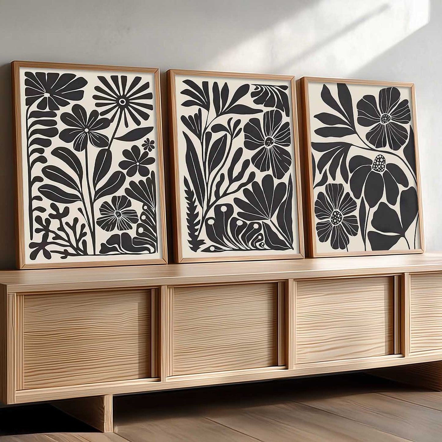 Abstract Botanical Wall Art Paintings for Living Room Bedroom